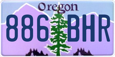 OR license plate 886BHR