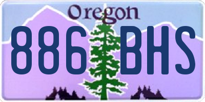 OR license plate 886BHS