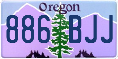 OR license plate 886BJJ