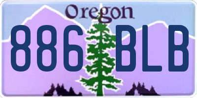 OR license plate 886BLB