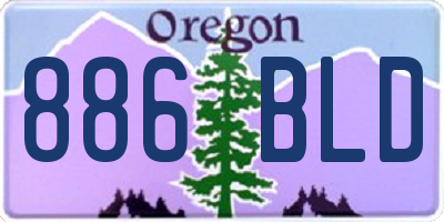 OR license plate 886BLD
