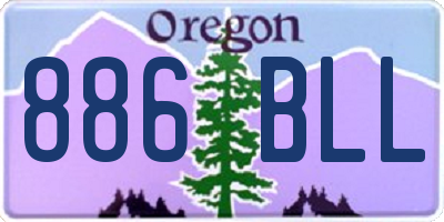 OR license plate 886BLL