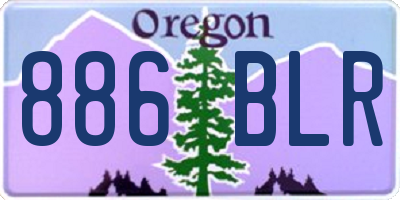 OR license plate 886BLR