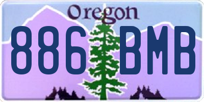 OR license plate 886BMB