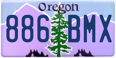 OR license plate 886BMX