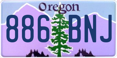 OR license plate 886BNJ