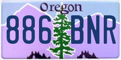 OR license plate 886BNR