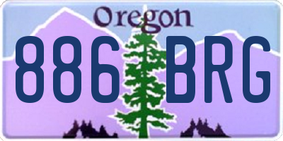 OR license plate 886BRG