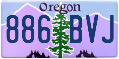 OR license plate 886BVJ