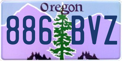 OR license plate 886BVZ