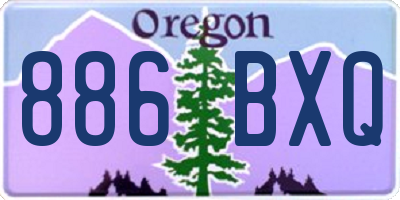 OR license plate 886BXQ