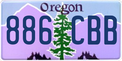 OR license plate 886CBB