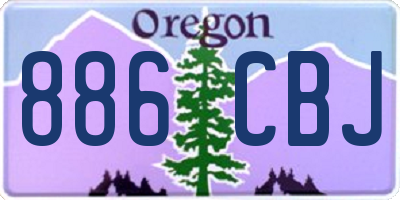 OR license plate 886CBJ
