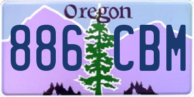 OR license plate 886CBM