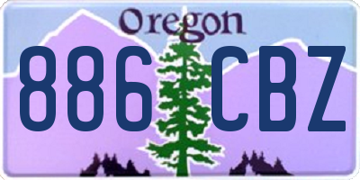 OR license plate 886CBZ