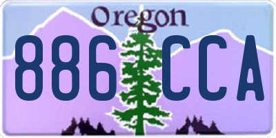 OR license plate 886CCA