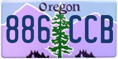 OR license plate 886CCB
