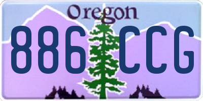 OR license plate 886CCG