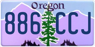 OR license plate 886CCJ