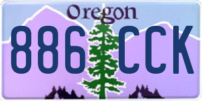 OR license plate 886CCK