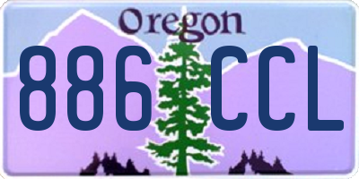 OR license plate 886CCL