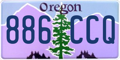 OR license plate 886CCQ