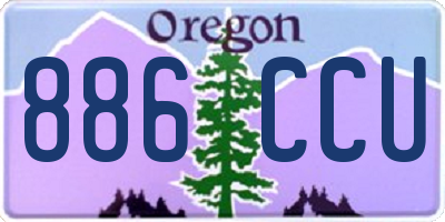 OR license plate 886CCU