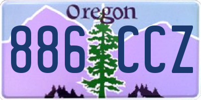 OR license plate 886CCZ