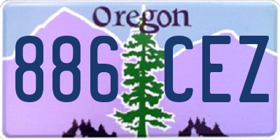 OR license plate 886CEZ