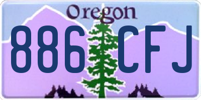 OR license plate 886CFJ