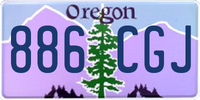OR license plate 886CGJ