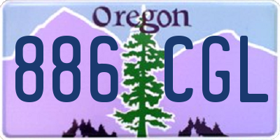 OR license plate 886CGL