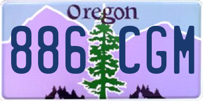 OR license plate 886CGM