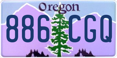 OR license plate 886CGQ