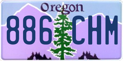 OR license plate 886CHM