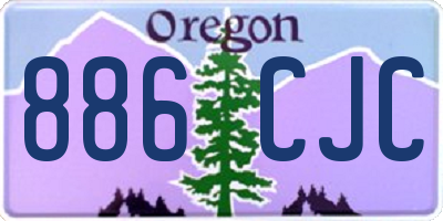 OR license plate 886CJC