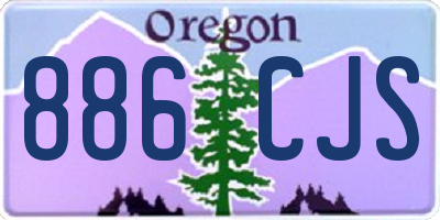 OR license plate 886CJS