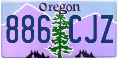 OR license plate 886CJZ