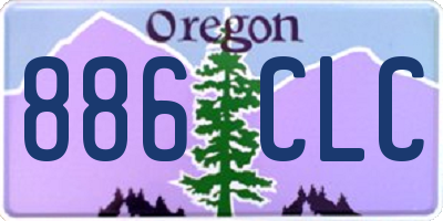 OR license plate 886CLC