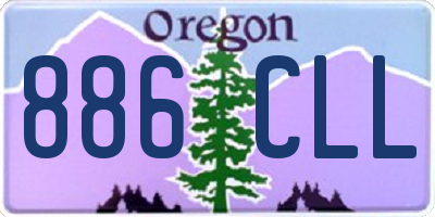 OR license plate 886CLL