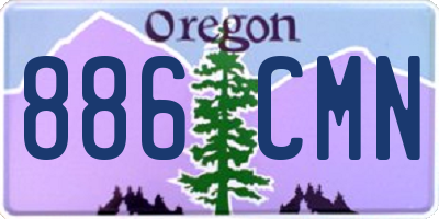 OR license plate 886CMN
