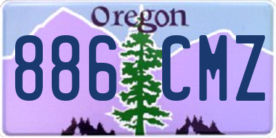 OR license plate 886CMZ