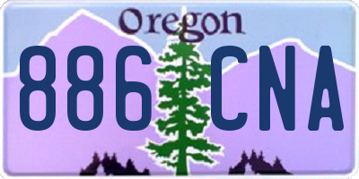 OR license plate 886CNA