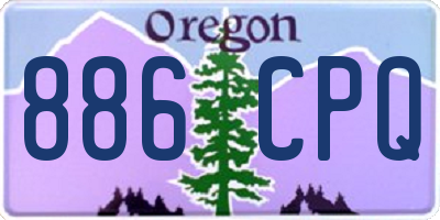 OR license plate 886CPQ