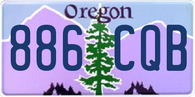 OR license plate 886CQB