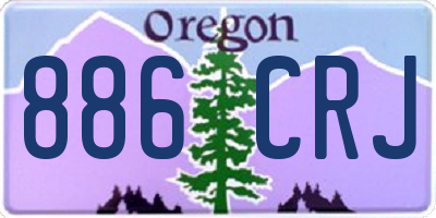 OR license plate 886CRJ