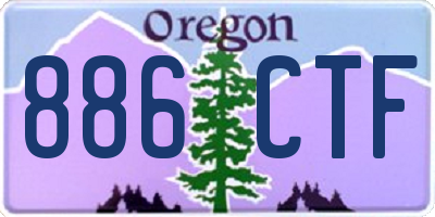 OR license plate 886CTF