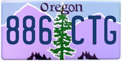 OR license plate 886CTG