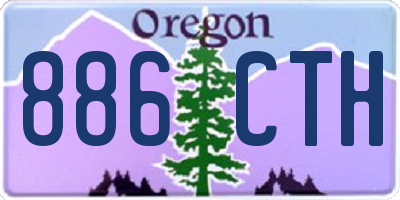 OR license plate 886CTH