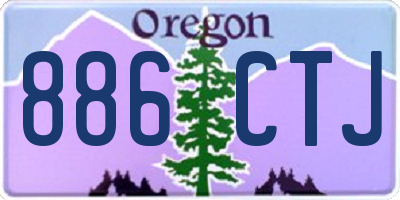 OR license plate 886CTJ